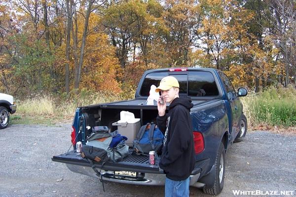 Christophers first day hike on the Appalachian trail