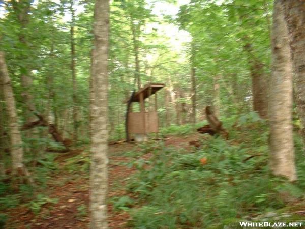 The privy at Bald Mountain Shelter 28JUL2005