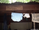 Distance sign to Nolichucky River from No Business Knob Shelter 29JUL2005 by cabeza de vaca in North Carolina &Tennessee Trail Towns