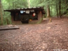 No Business Knob Shelter front view 29JUL2005 by cabeza de vaca in North Carolina &Tennessee Trail Towns