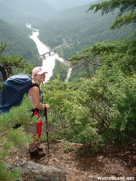 Princess Leah looks down on Nolichucky River 30JUL2005