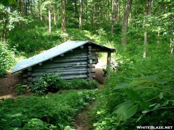 Spring Mountain Shelter from south side on 27JUN2005