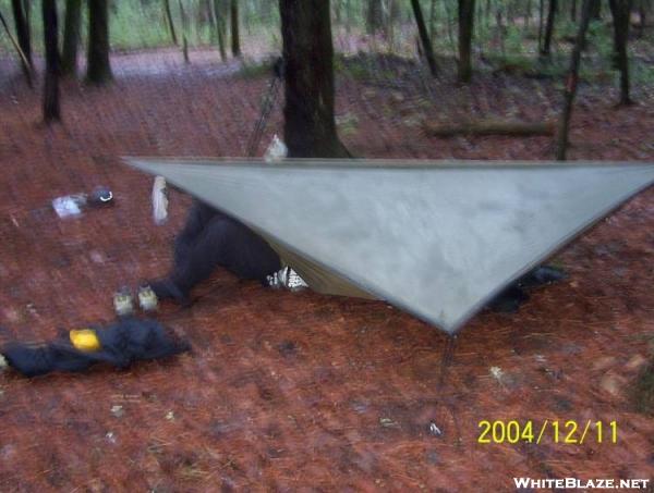 Getting into the Ground Hammock