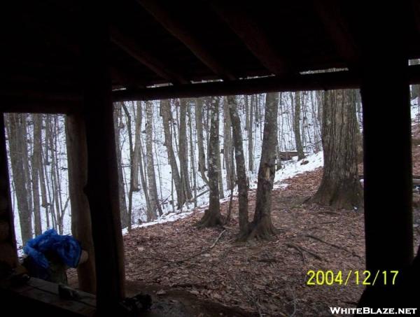 View out Brown Fork Shelter