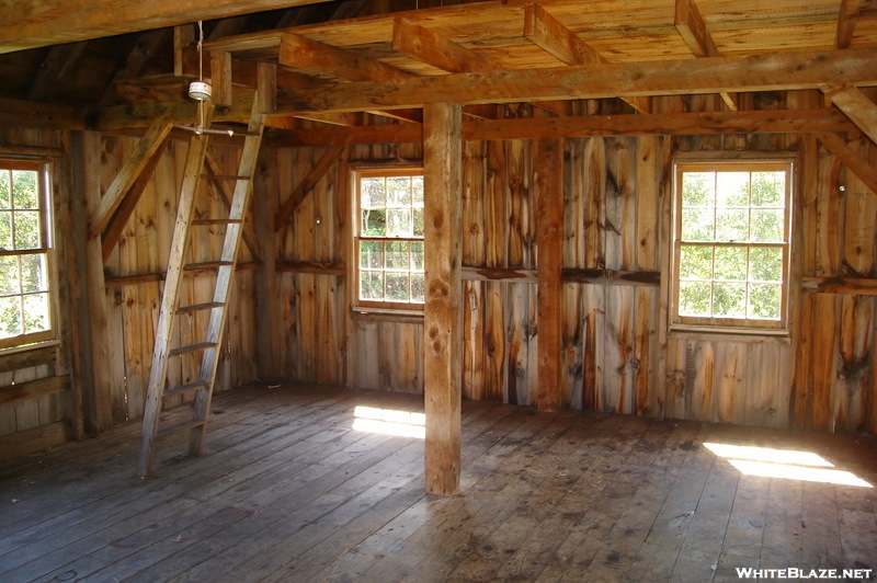 Lookout Cabin interior, AT Vermont