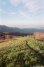 Looking down Siler Bald