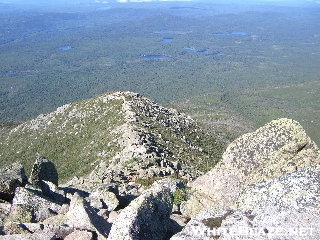 Heading back down Katahdin