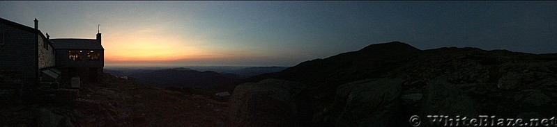 Lakes of the Clouds Hut at Sunset