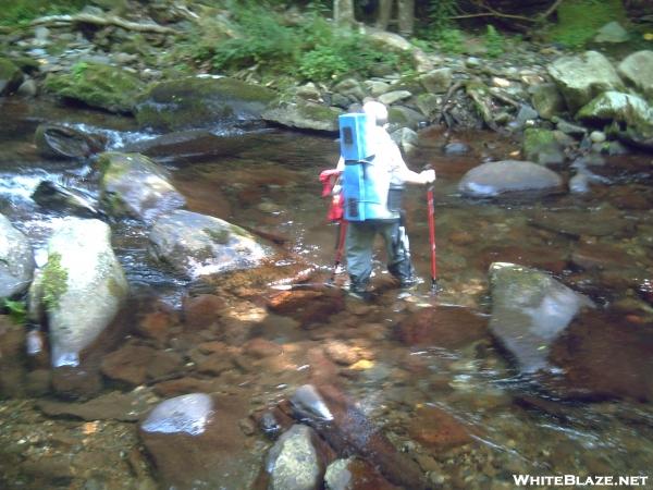 Creek Hopper crossing Slickrock Creek