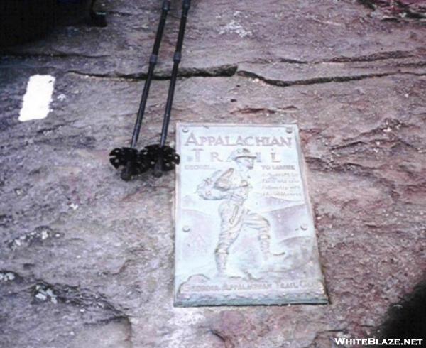 THE Trail Marker on Springer Mountain