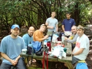 Hikers At Doc's Knob Shelter