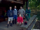 Hikers at Ed Garvey Shelter