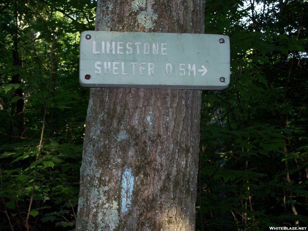 CT: Limestone Spring Lean-to, Sign