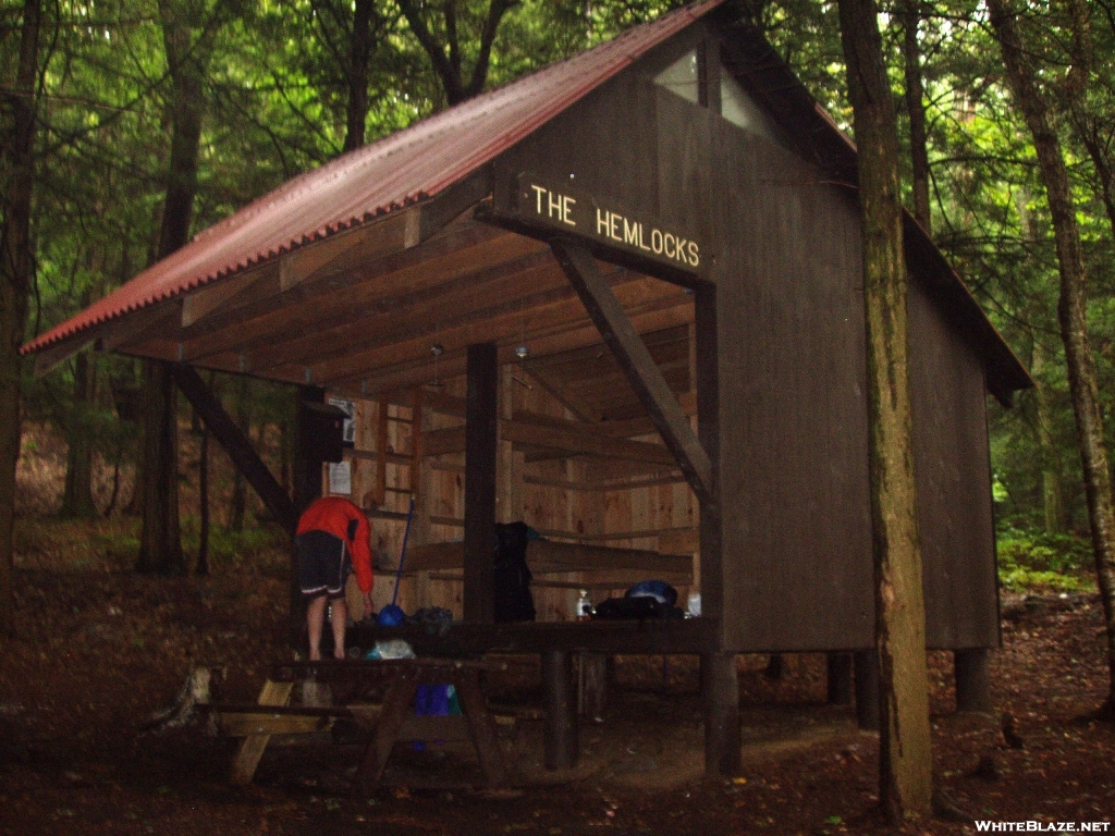 The Hemlocks Lean-to: Right Side