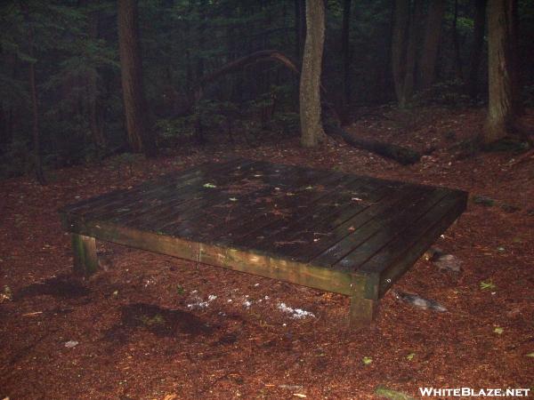 Glen Brook Lean-to: Tent Platform