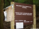 Race Brook Falls Campsite: Sign