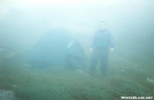 Tent Over 5000 ft in the clouds 2