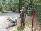 Scott and Phoebe at Three Forks trailhead by SteveJ in Trail & Blazes in Georgia