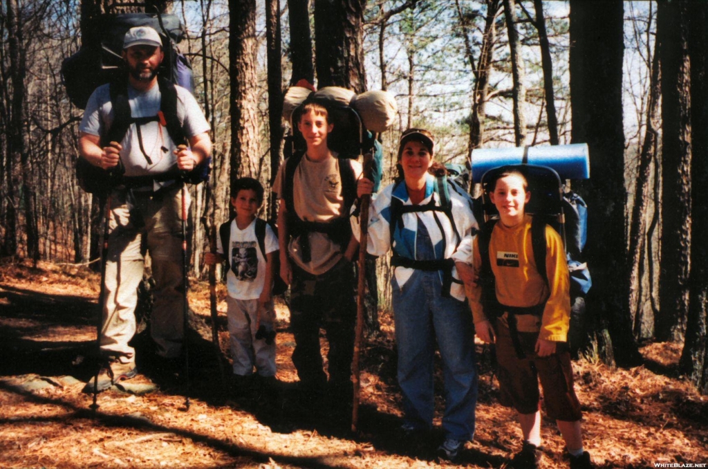 SteveJ family backpacking circa 2000