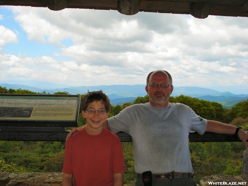 Steve And Scott At Wayah Bald Tower