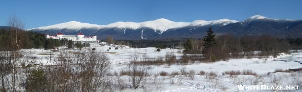 Post Card View Of Presidential Range Nh In Winter