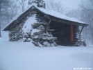 Fingerboard shelter in a blizzard