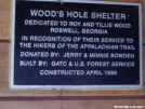 Wood\'s Hole Shelter Dedication by Uncle Wayne in Woods Hole Shelter