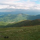 View from Big Bald by Hikes in Rain in Views in North Carolina & Tennessee