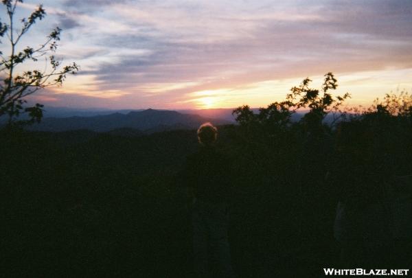 Standing Indian sunset