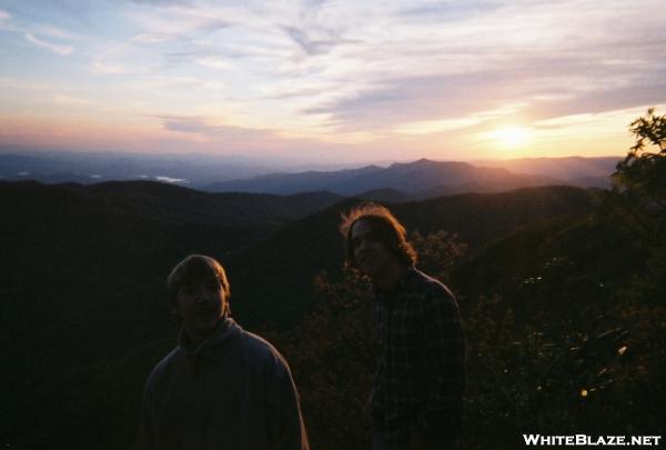 Standing Indian sunset