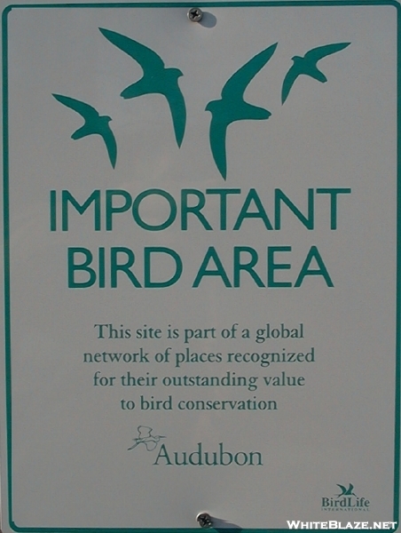 Important Bird Area (IBA) sign