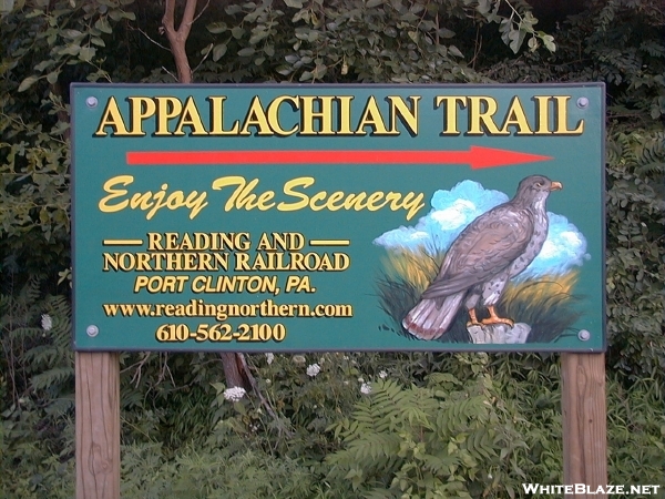 Reading & Northern Railroad sign