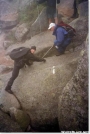 descending Mt. Katahdin