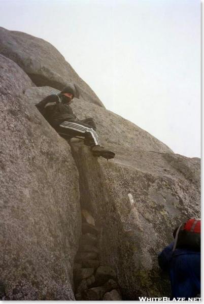 descending Mt. Katahdin