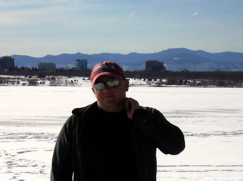 Freefall On Frozen Cherry Creek Reservoir