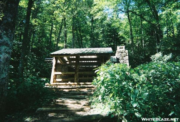 Rebuilt Shelter at Cosby Knob TN