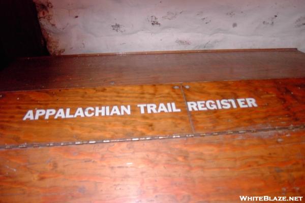 Trail Register at Pine Grove Furnace