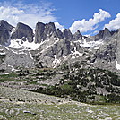 Cirque of the Towers in the Wind River Range in Wyoming