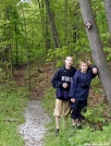 Trail enters woods South of Rt 55