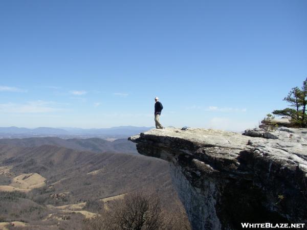 Clear day on McAfee Knob