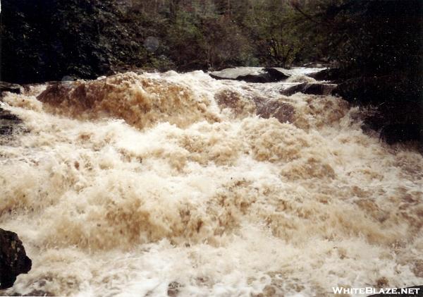 Bald River Cascades at Flood Stage