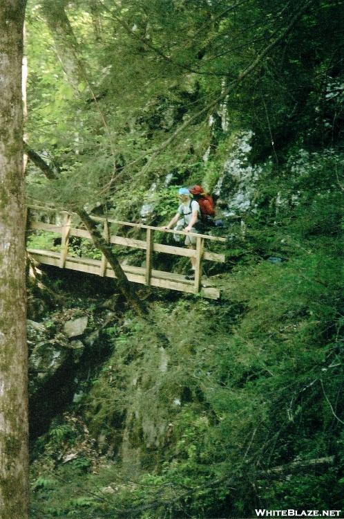 Tipi Walter on the Slickrock Footbridge