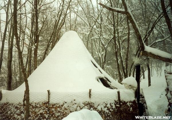 Blizzard of '93 and the Tipi