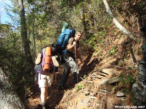 Johnny B and Willow Climbing in Bald River