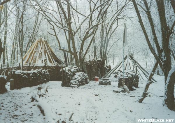My Tipi Home in the Winter