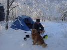 Hootyhoo Preparing Breakfast On The Bob by Tipi Walter in Faces of WhiteBlaze members