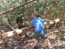 Sgt Rock Doing Trail Work by Tipi Walter in Maintenence Workers