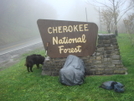 Waiting In A Butt Cold Rain by Tipi Walter in Views in North Carolina & Tennessee