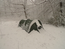 Day 5 Snowstorm by Tipi Walter in Tent camping