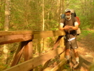 Uncle Flaccid At The North Fork Footbridge by Tipi Walter in Views in North Carolina & Tennessee